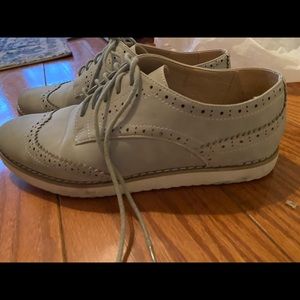 Ladies grey oxfords